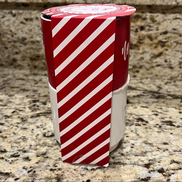 Peppermint & Pine • Naughty Nice Stackable Stonewear Mug Set • Red White • 18oz - Picture 8 of 9